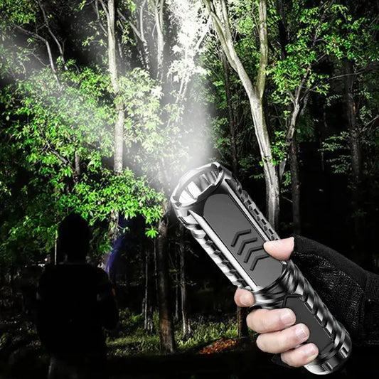 Multifunctional Rechargeable Flashlight T9 LED Strong Light USB Rechargeable Torches Tactical Flashlights Outdoor Camp Lighting